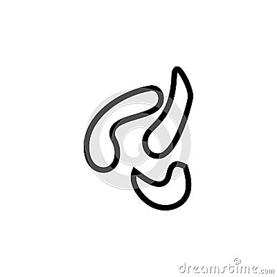 larvae icon. Element of science icon for mobile concept and web apps. Thin line larvae icon can be used for web and mobile Stock Photo