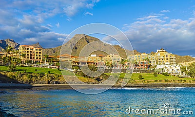 Las Americas Beach, Tenerife island, Spain Stock Photo
