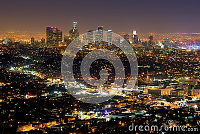 Las Angeles skyscrapers Stock Photo