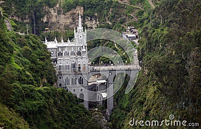 Las Lajas Sanctuary, Pasto, Colombia Stock Photo