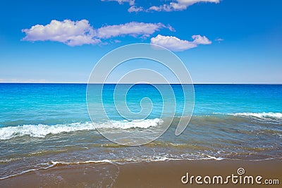 Las Marinas beach in Denia at alicante spain Stock Photo