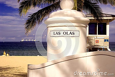 Las Olas Beach Stock Photo