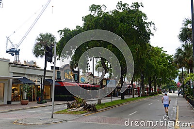 Las Olas Boulevard, Fort Lauderdale, Florida Editorial Stock Photo