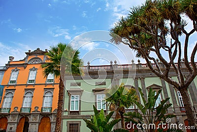 Las Palmas de Gran Canaria Vegueta houses Stock Photo