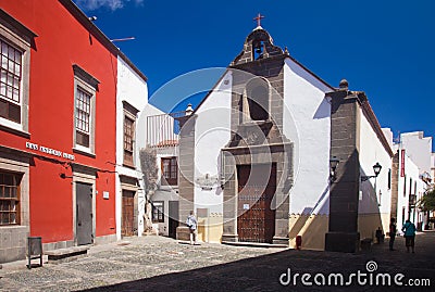 Las Plamas de Gran Canaria, old town Editorial Stock Photo