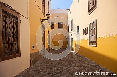 Las Plamas de Gran Canaria, old town Editorial Stock Photo