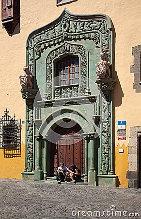 Las Plamas de Gran Canaria, old town Editorial Stock Photo