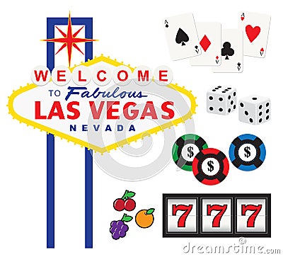 Las Vegas Vector Illustration