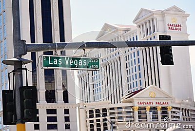 Las Vegas Blvd Editorial Stock Photo