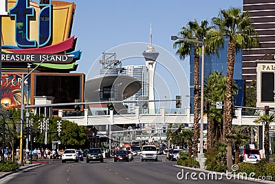 Las Vegas Blvd Editorial Stock Photo