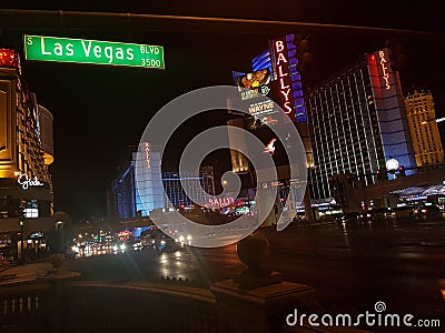 Las Vegas Blvd Editorial Stock Photo