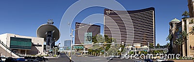 Las Vegas Blvd (panoramic) Editorial Stock Photo
