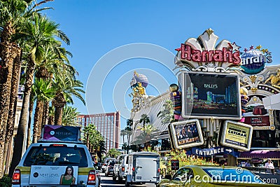 Las Vegas Boulevard street view Editorial Stock Photo