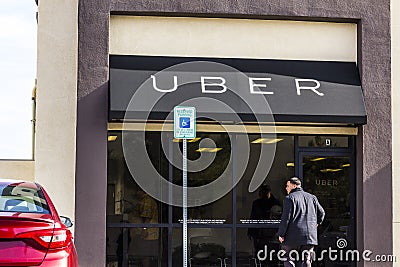 Las Vegas - Circa December 2016: Uber Greenlight Hub. Uber Drivers can get in-person support at a Greenlight Hub I Editorial Stock Photo