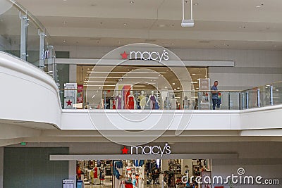 Macy's mall location. Macys plans to continue closing stores Editorial Stock Photo