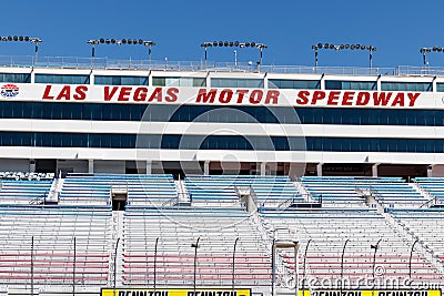 Las Vegas Motor Speedway. LVMS hosts NASCAR and NHRA events including the Pennzoil 400 III Editorial Stock Photo