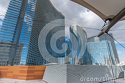 Las Vegas highrise in winter Editorial Stock Photo