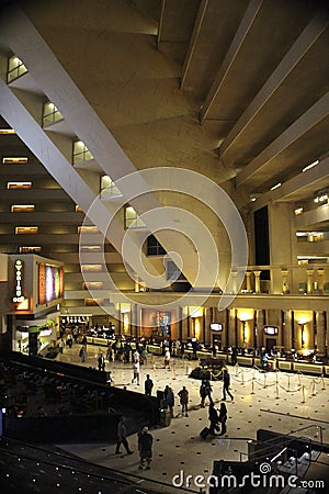 Las Vegas Luxor Hotel Lobby Editorial Stock Photo