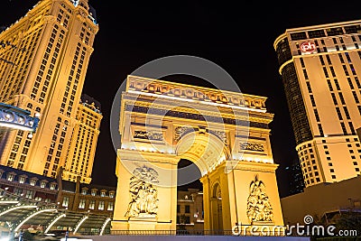 Las vegas nevada evening city lights and street views Editorial Stock Photo