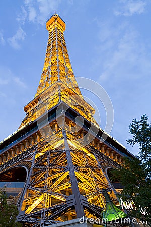 Paris at Las Vegas Strip Editorial Stock Photo