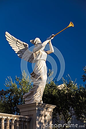 LAs VEGAS, NEVADA/USA - AUGUST 1 ; View at sunrise of Angel play Editorial Stock Photo
