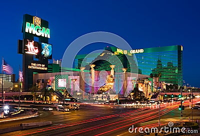 Las Vegas at night Editorial Stock Photo