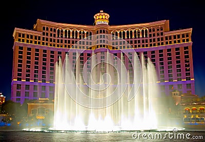 Las Vegas at night Editorial Stock Photo