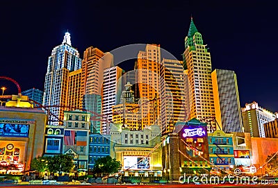 Las Vegas at night Editorial Stock Photo