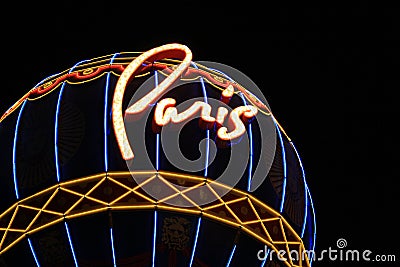 Las Vegas Paris casino Editorial Stock Photo