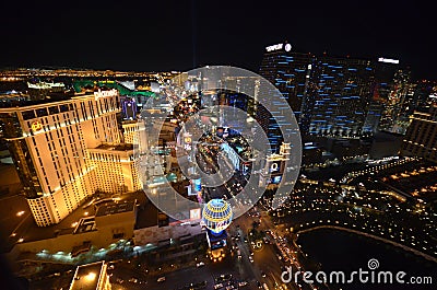 Las Vegas, Paris Hotel and Casino, Las Vegas, metropolitan area, city, cityscape, urban area Editorial Stock Photo