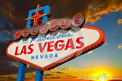 Las Vegas Sign Stock Photo