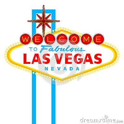 Las Vegas Sign Vector Illustration