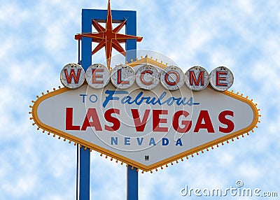 Las Vegas Strip Sign Stock Photo