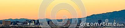 The Las Vegas Strip at Sunset Editorial Stock Photo