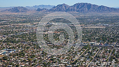 Las vegas suburbs Stock Photo