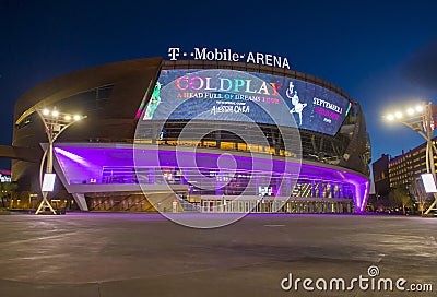 Las Vegas T-Mobile arena Editorial Stock Photo