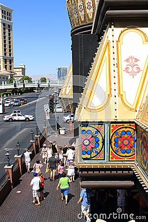 Las Vegas Tourists Editorial Stock Photo