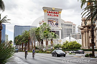 Las Vegas, USA, 05/07/2016: Exterior of the Caesar Hotel. Beautiful view Editorial Stock Photo