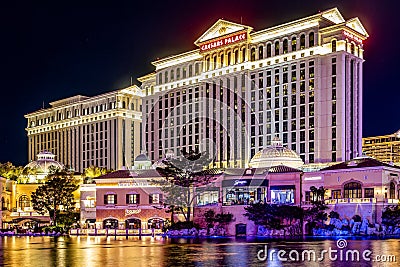 Las Vegas USA November 16, 2023: Photo of the fabulous Caesars Palace casino, hotel and resort on the Las Vegas Strip. Editorial Stock Photo