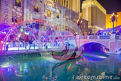 Las Vegas , Venetian hotel Ice rink Editorial Stock Photo