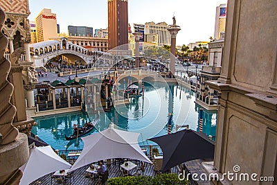 Las Vegas Venetian Resort Gondola Editorial Stock Photo