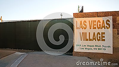 Las Vegas village Editorial Stock Photo