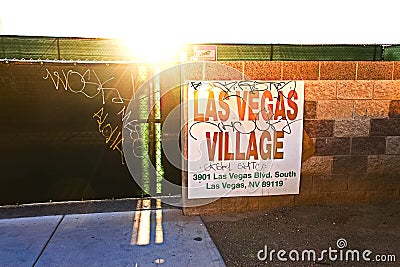 Las Vegas village Editorial Stock Photo
