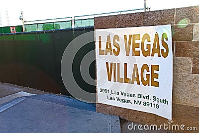 Las Vegas village Editorial Stock Photo