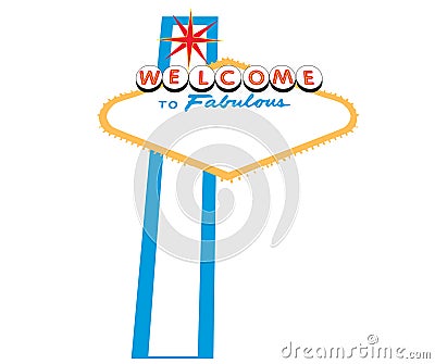 Las Vegas Welcome Sign Stock Photo