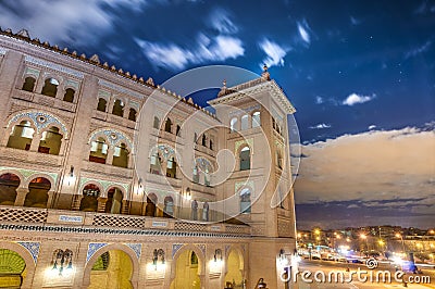 Las Ventas Bullring in Madrid, Spain. Editorial Stock Photo