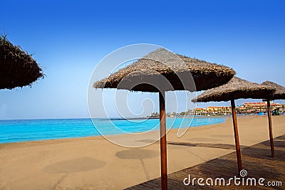 Las vistas beach Arona in costa Adeje Tenerife Stock Photo