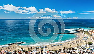 Las Vistas beach - Tenerife Stock Photo