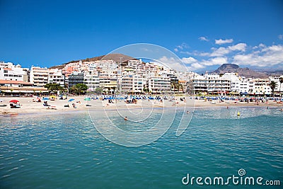 Las Vistas s beach,Tenerife, Spain. Stock Photo