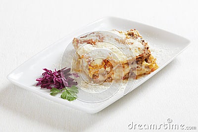 Lasagna Stock Photo